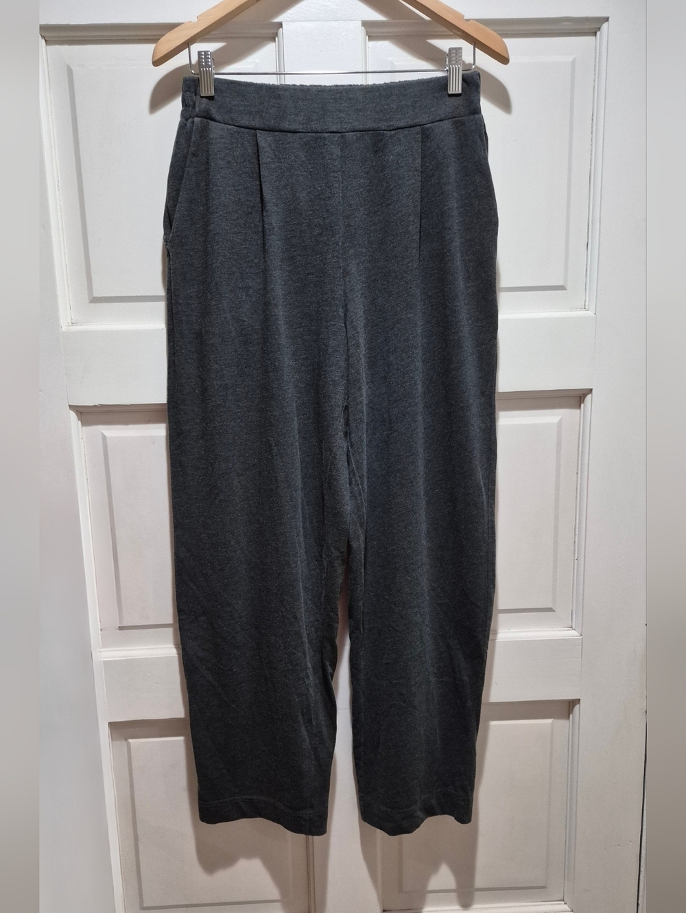 Rae Mode Charcoal Gray Wide Leg Lounge Pants Medium NWT